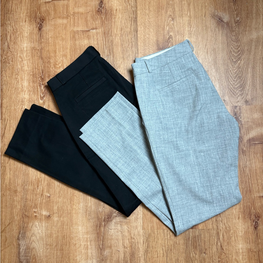Gray and Black Dress Pants